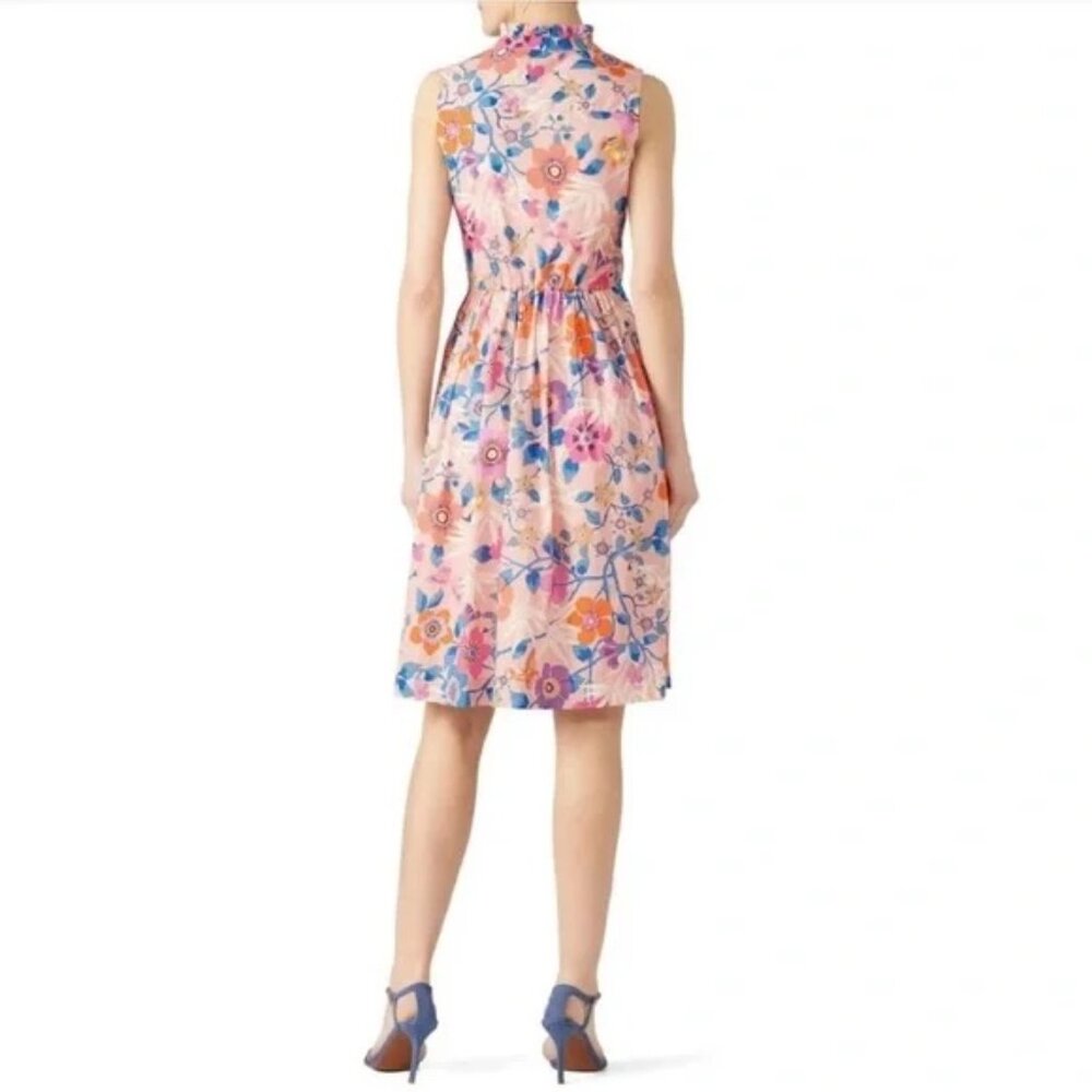J. Crew Liberty Fabric Vibrant Floral Button-Down Midi Dress Size 4 - Picture 2 of 10